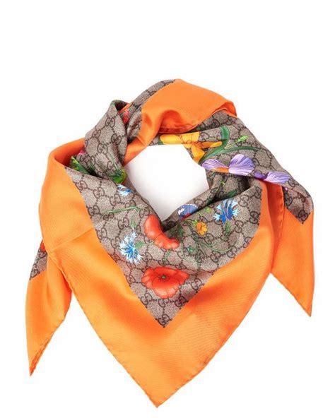 orange gucci scarf|designer head scarf gucci.